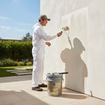 Pintura Látex Super Paint Exterior Base Ultra Deep Color Blanco Mate en Cubeta