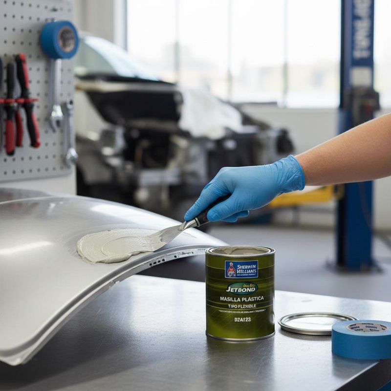 Masilla Automotriz Tipo Flexible Jet Bond de 1/4 Galón