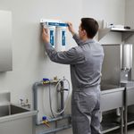 Filtro Doble con Grifo y Soporte