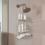 Organizador para Ducha con 3 Niveles Color Blanco