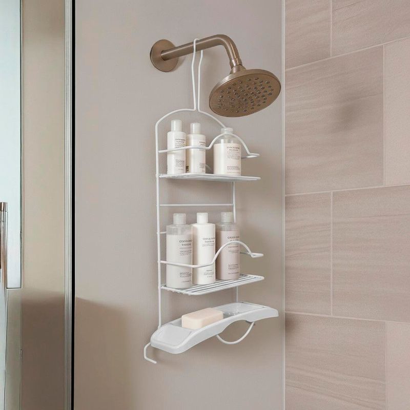 Organizador para Ducha con 3 Niveles Color Blanco