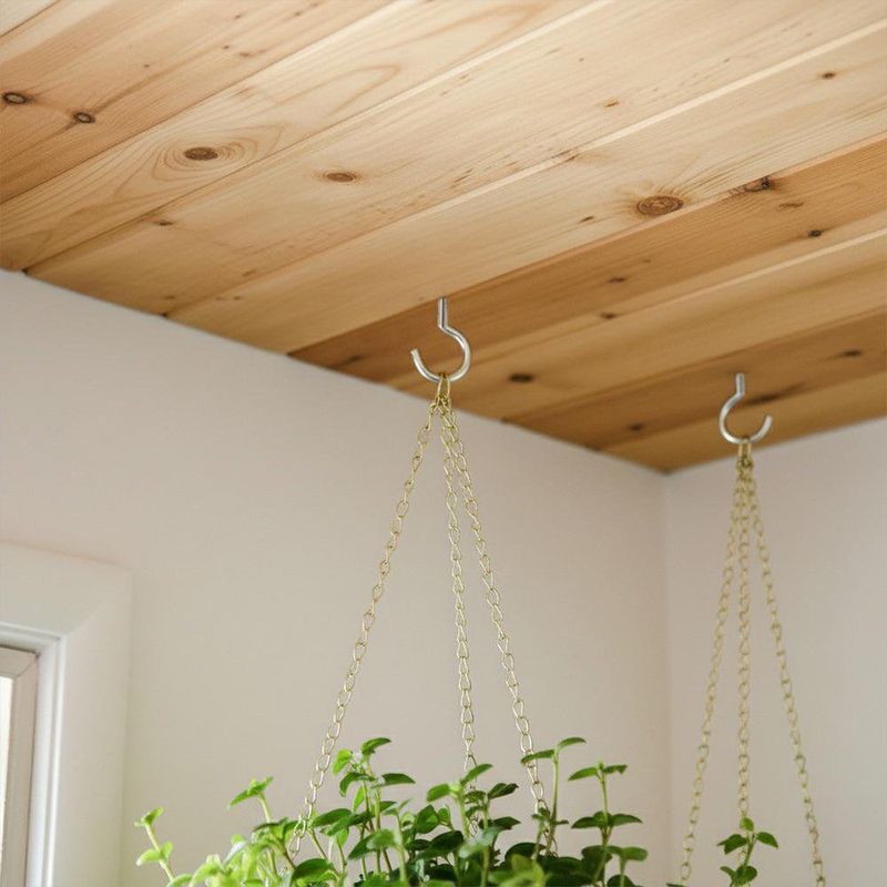 Set de 6 Armellas Abiertas Metálicas para Sujeción de 3 3/4 Plg