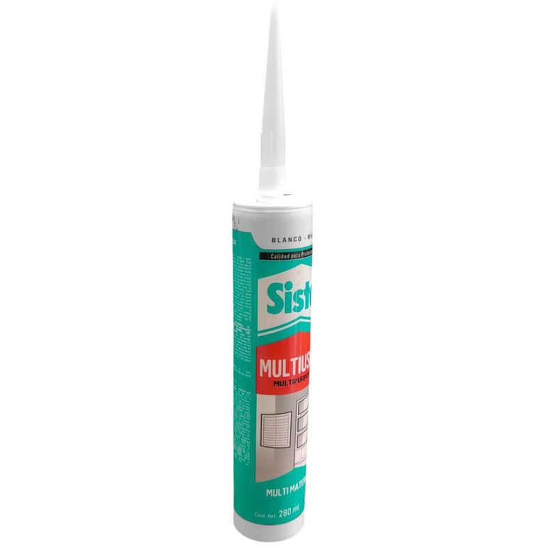 Sellador Multiusos Sista Color Blanco de 280 Ml