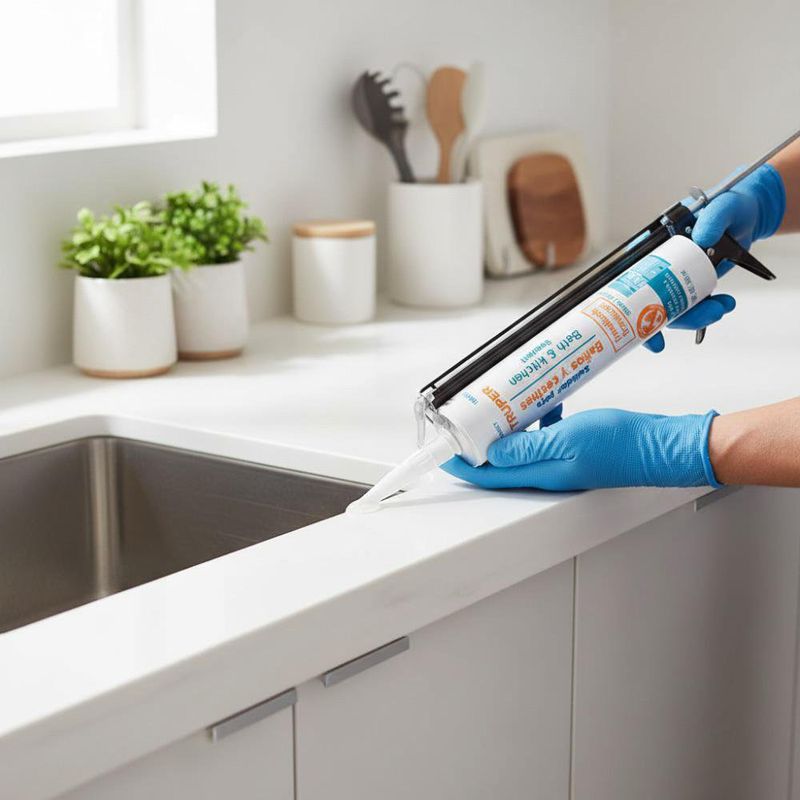 Sellador en Silicón para Baño y Cocina Color Transparente