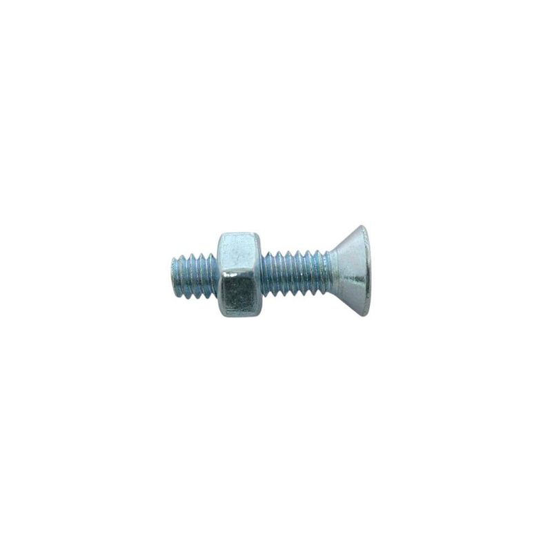 Set de 6 Tornillos Tipo Estufa Cabeza Phillips con Tuerca de 1/4 x 1 Plg