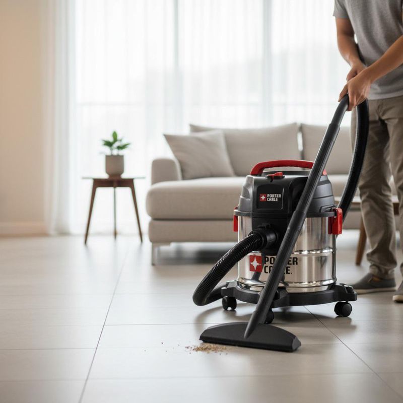 Aspiradora Industrial de Acero Inoxidable con Ruedas 4 Gal