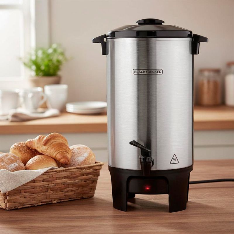 Percoladora de Acero Inoxidable 40 Tazas