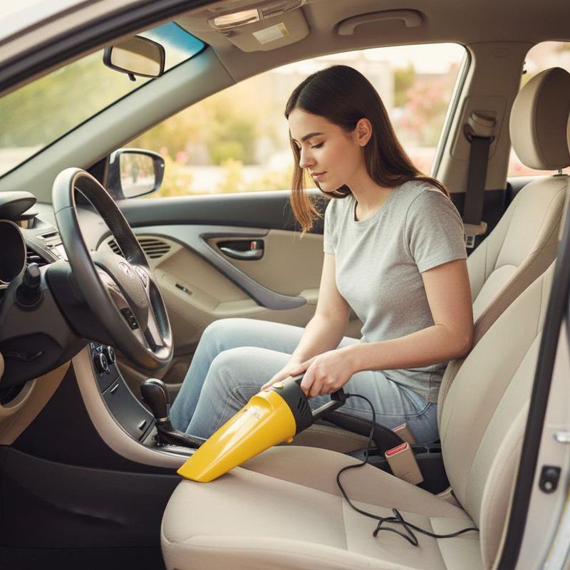 Aspiradora para Auto 12 V con Filtro Lavable