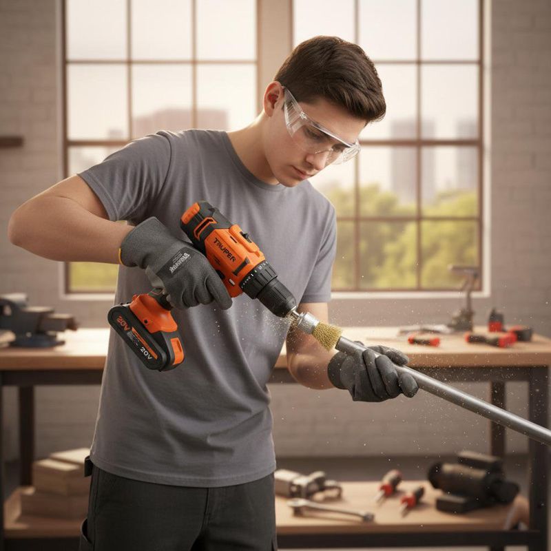 Cepillo de Copa de Alambre Grueso para Rotomartillo de 3/4 plg