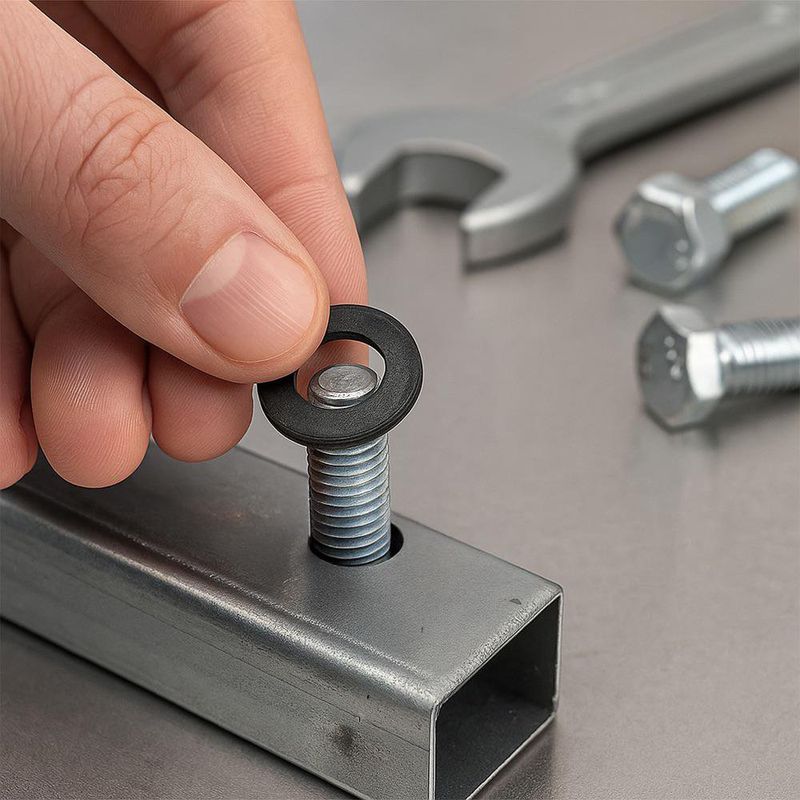 Set de Roldana Plana Negra 5 Mm 10 Pzas