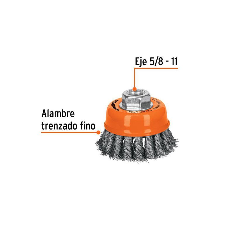 Cepillo Trenzado de 3 Plg