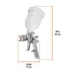 Pistola Neumática de Gravedad Vaso de Plástico 1.4 mm