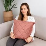 Cojín Relleno Decorativo Dusty Pink 45 x 45 Cm