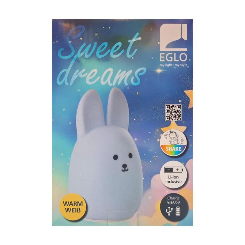 Lámpara de Noche Conejo Castellino Luz Cálida