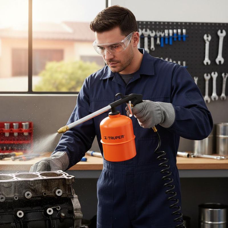 Pistola de Aire para Limpieza de Motor