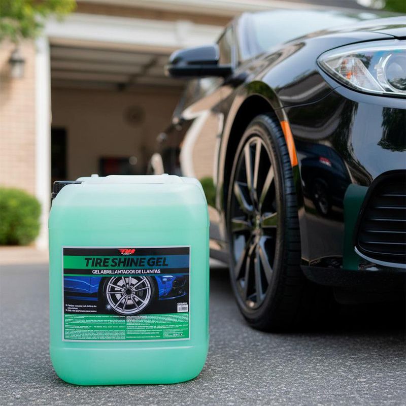 Gel Abrillantador para Llantas Verde 5 Gal
