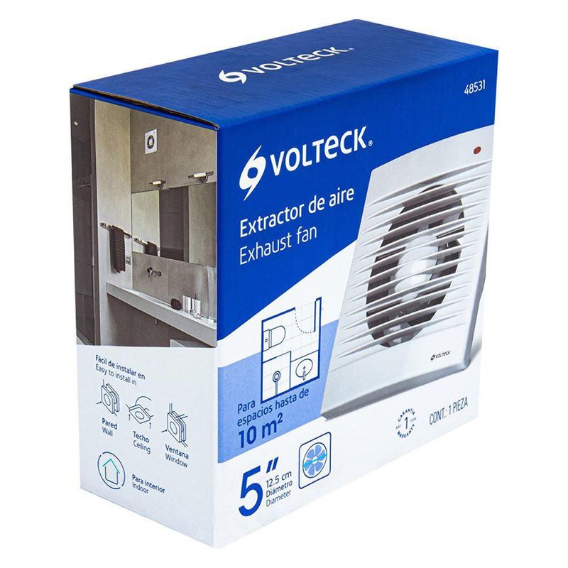 Extractor de Olores para Baño y Cocina