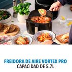 Freidora de Aire Vortex Pro Color Negro de 5.7 L