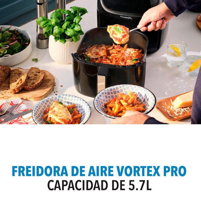 Freidora de Aire Vortex Pro Color Negro de 5.7 L