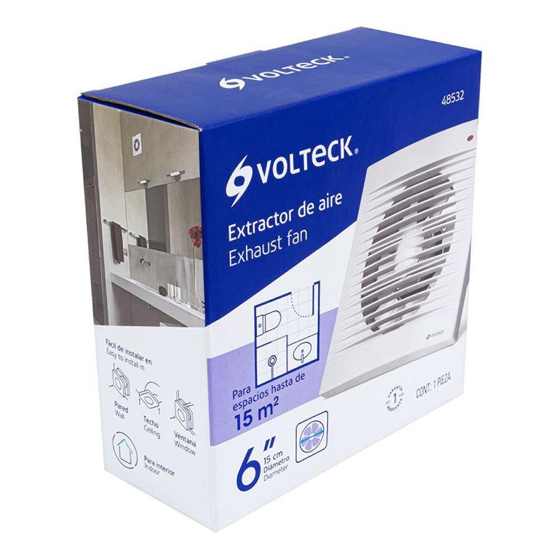 Extractor de Aire Blanco de 6 Plg