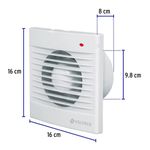 Extractor de Aire Blanco 4 Plg