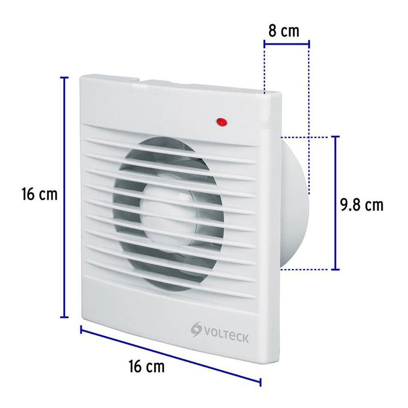 Extractor de Aire Blanco 4 Plg