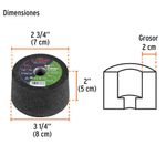 Copa para Desbaste Concreto o Piedra de 3-5/32 plg