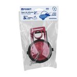 Sapo para Inodoro 2 Plg de Silicona Roja con Cadena de Acero Inoxidable