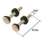 2 Tornillos para Tanque de Sanitario a Base 5/16 Plg x 70 Mm