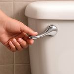 Palanca Cromada para WC tipo Frontal