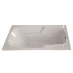 Tina de Baño Rectangular de Acrílico Confort