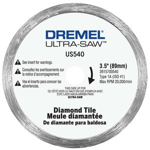 Accesorio De Corte Tipo Disco De Diamante 3.5 Plg - Dremel