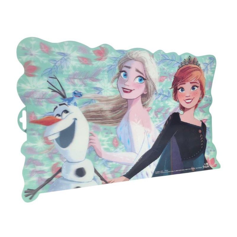 Individual Infantil Frozen Elsa, Olaf y Anna