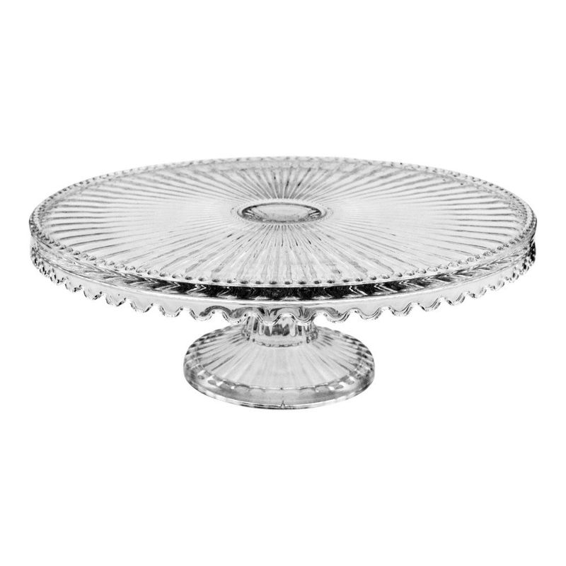 Base para Pastel con Pie de Vidrio Damla