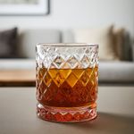 Vaso Whiskey Karmen Rojo de Vidrio