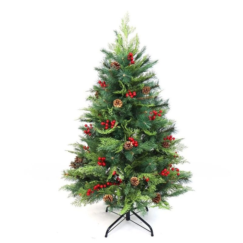 Árbol de Navidad con Piñas y Bayas 1.50 Metros