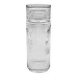 Botella con Vaso de Vidrio