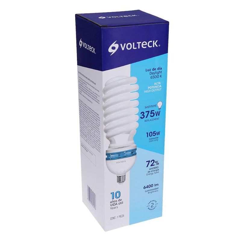 Bombilla Cfl de Alta Potencia Luz de Día 105 W