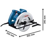 Sierra Circular Bosch Motor de 1300 W de 7-1/4 plg