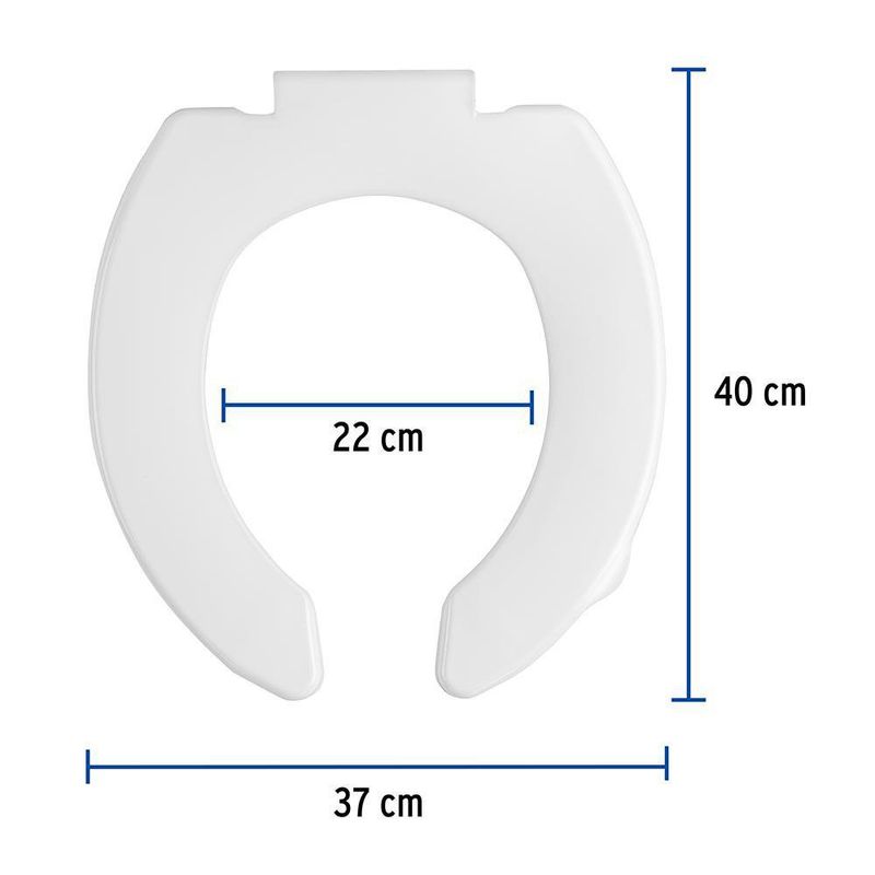 Asiento Económico para Sanitario 35 Cm Blanco - Foset