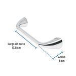 Portarollo de Papel Higiénico Cromado Aero - Foset