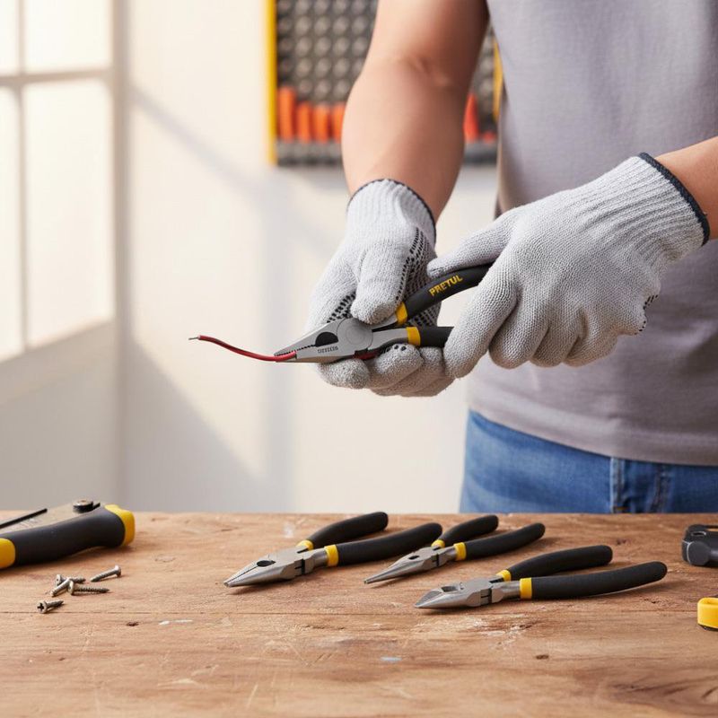 Juego de 4 Alicates con Mangos Aislados