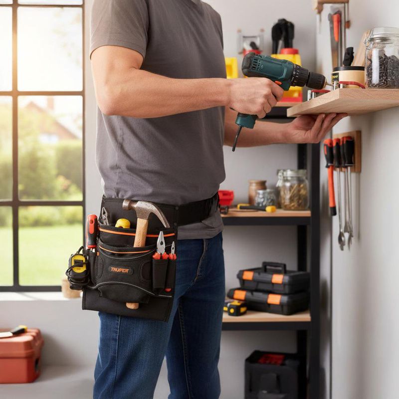 Cinturón para Herramientas de Nylon con 13 Divisiones