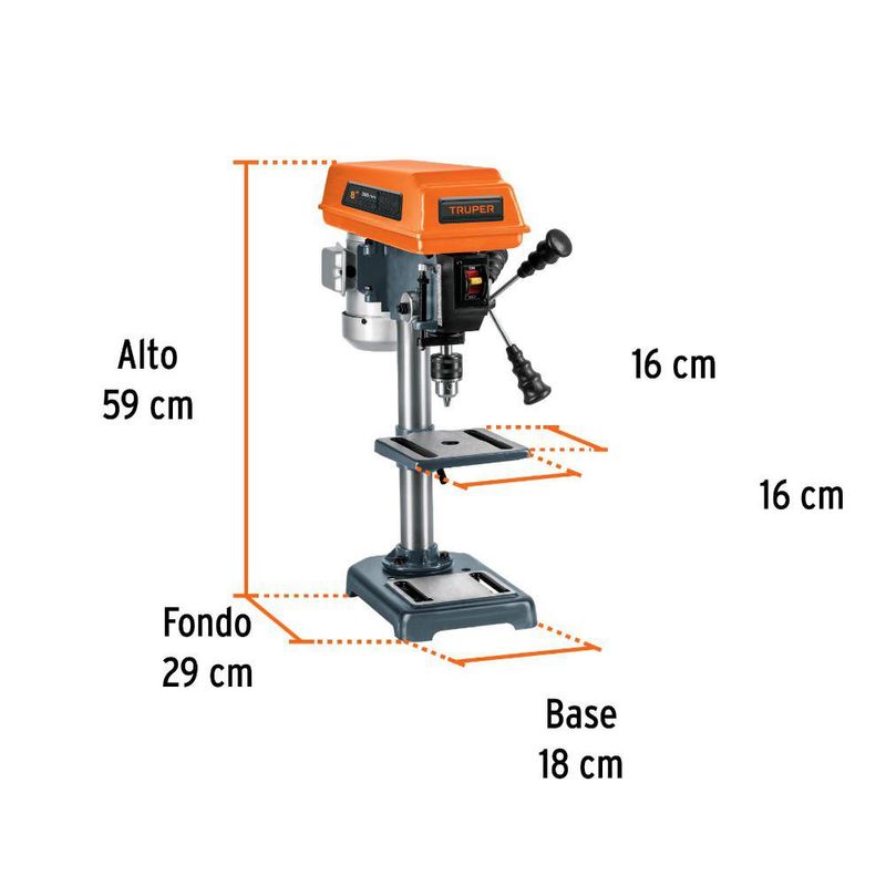 Taladro de Piso 1/3 Hp Mandril de 1/2 plg
