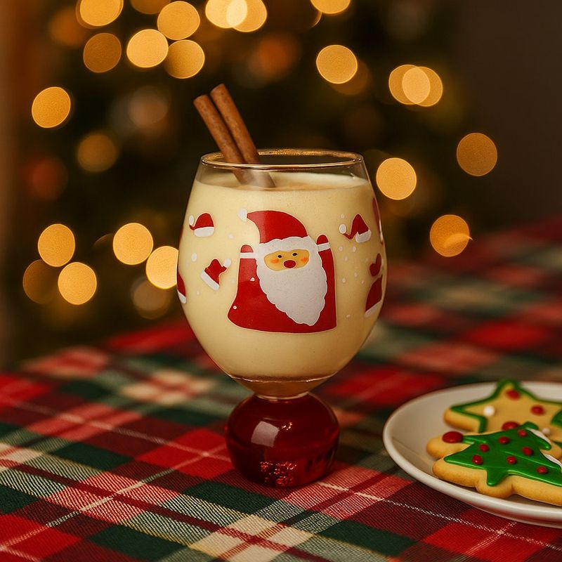 Set de 2 Vasos de Navidad con Santa 19.6 Oz