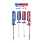 Desarmador Mango de PVC Magnético 4 Unidades