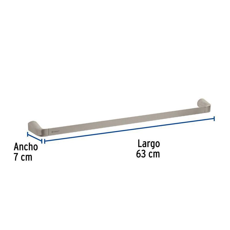 Toallero de Barra Satinado Riviera de 24 Plg - Foset