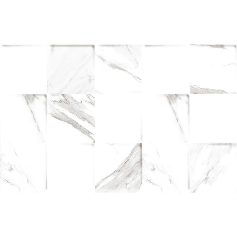 Muro Cerámico Carrara Acabado Brillante Color Blanco de 24.5 x 39.5 cm en Caja de 1.5 m²