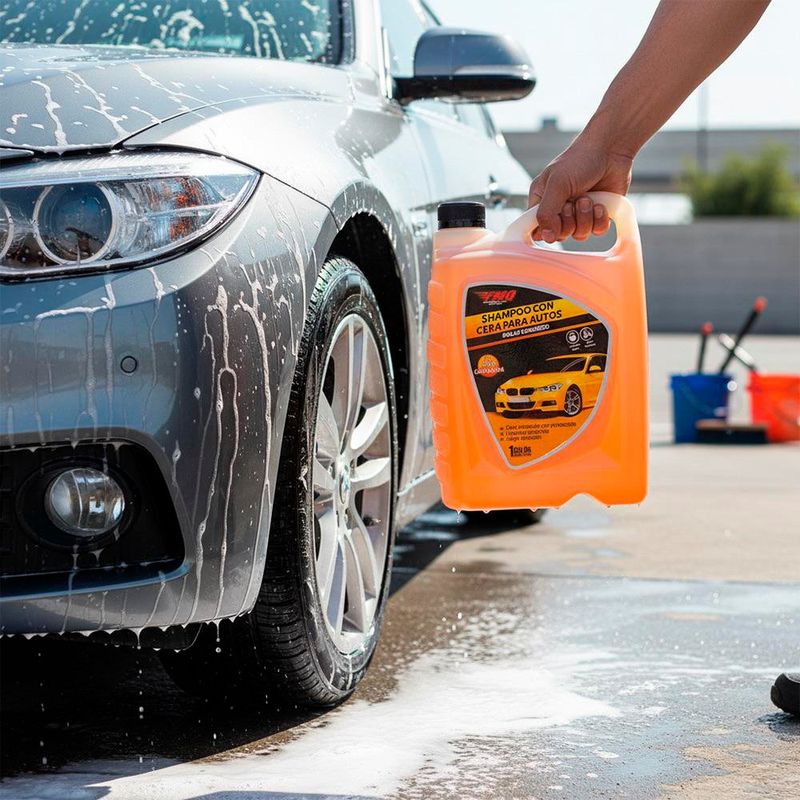 Shampoo con Cera para Auto 1 Gal