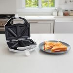 Sandwichera Blanca 2 Porciones Anti-Adherente